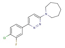 1-[6-(4-chloro-3-fluorophenyl)pyridazin-3-yl]azepane