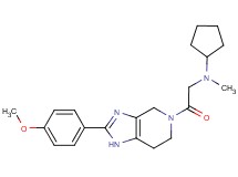 N-{2-[2-(4-methoxyphenyl)-1,4,6,7-tetrahydro-5H-imidazo[4,5-c]pyridin-5-yl]-2-oxoethyl}-N-methylcyclopentanamine
