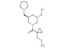 [(3S*,5R*)-1-{[1-(methoxymethyl)cyclopropyl]carbonyl}-5-(1-pyrrolidinylmethyl)-3-piperidinyl]methanol