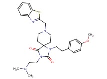 8-(1,3-benzothiazol-2-ylmethyl)-3-[2-(dimethylamino)ethyl]-1-[2-(4-methoxyphenyl)ethyl]-1,3,8-triazaspiro[4.5]decane-2,4-dione