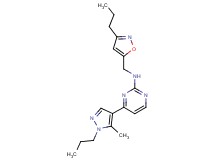 4-(5-methyl-1-propyl-1H-pyrazol-4-yl)-N-[(3-propylisoxazol-5-yl)methyl]pyrimidin-2-amine