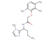 N-[1-(1-methyl-1H-imidazol-2-yl)butyl]-2-(2,3,6-trimethylphenoxy)acetamide