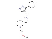 2-[(3-cyclohexyl-1H-pyrazol-4-yl)methyl]-7-(2-methoxyethyl)-2,7-diazaspiro[4.5]decane