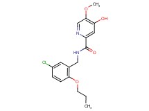 N-(5-chloro-2-propoxybenzyl)-4-hydroxy-5-methoxy-2-pyridinecarboxamide