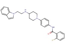 2-fluoro-N-[4-(4-{[2-(1H-indol-1-yl)ethyl]amino}-1-piperidinyl)phenyl]benzamide