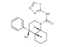 (4S*,4aS*,8aR*)-4-hydroxy-4-phenyl-N-1,3,4-thiadiazol-2-yloctahydroquinoline-1(2H)-carboxamide