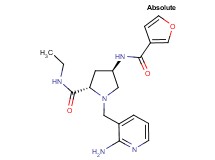 (4R)-1-[(2-aminopyridin-3-yl)methyl]-N-ethyl-4-(3-furoylamino)-L-prolinamide