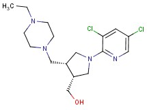{(3R*,4R*)-1-(3,5-dichloropyridin-2-yl)-4-[(4-ethylpiperazin-1-yl)methyl]pyrrolidin-3-yl}methanol