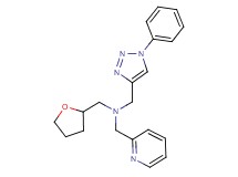 1-(1-phenyl-1H-1,2,3-triazol-4-yl)-N-(2-pyridinylmethyl)-N-(tetrahydro-2-furanylmethyl)methanamine