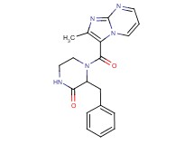 3-benzyl-4-[(2-methylimidazo[1,2-a]pyrimidin-3-yl)carbonyl]piperazin-2-one