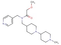 2-methoxy-N-[(1'-methyl-1,4'-bipiperidin-4-yl)methyl]-N-(pyridin-4-ylmethyl)acetamide