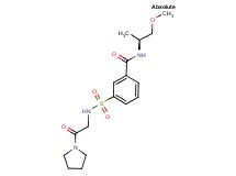 N-[(1S)-2-methoxy-1-methylethyl]-3-{[(2-oxo-2-pyrrolidin-1-ylethyl)amino]sulfonyl}benzamide