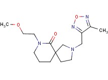7-(2-methoxyethyl)-2-[(4-methyl-1,2,5-oxadiazol-3-yl)methyl]-2,7-diazaspiro[4.5]decan-6-one