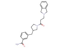 3-({1-[3-(1,3-dihydro-2H-isoindol-2-yl)propanoyl]pyrrolidin-3-yl}methyl)benzamide