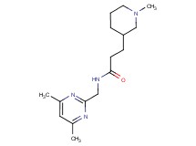 N-[(4,6-dimethyl-2-pyrimidinyl)methyl]-3-(1-methyl-3-piperidinyl)propanamide