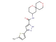N-1,9-dioxaspiro[5.5]undec-4-yl-3-(5-methyl-2-thienyl)-1H-pyrazole-5-carboxamide