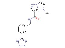 1-methyl-N-[3-(1H-tetrazol-5-yl)benzyl]-1H-imidazo[1,2-b]pyrazole-7-carboxamide