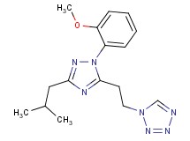 1-{2-[3-isobutyl-1-(2-methoxyphenyl)-1H-1,2,4-triazol-5-yl]ethyl}-1H-tetrazole