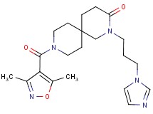9-[(3,5-dimethylisoxazol-4-yl)carbonyl]-2-[3-(1H-imidazol-1-yl)propyl]-2,9-diazaspiro[5.5]undecan-3-one