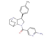 5-{[(2R*,3S*,6R*)-3-(4-methylphenyl)-1,5-diazatricyclo[5.2.2.0~2,6~]undec-5-yl]carbonyl}-2-pyridinamine