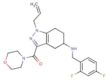 1-allyl-N-(2,4-difluorobenzyl)-3-(4-morpholinylcarbonyl)-4,5,6,7-tetrahydro-1H-indazol-5-amine