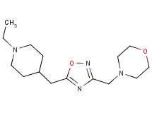 4-({5-[(1-ethyl-4-piperidinyl)methyl]-1,2,4-oxadiazol-3-yl}methyl)morpholine