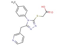 {[4-(4-methylphenyl)-5-(pyridin-3-ylmethyl)-4H-1,2,4-triazol-3-yl]thio}acetic acid