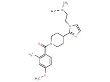 (2-{2-[1-(4-methoxy-2-methylbenzoyl)-4-piperidinyl]-1H-imidazol-1-yl}ethyl)dimethylamine