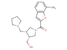 [(3R*,4R*)-1-[(7-methyl-1-benzofuran-2-yl)carbonyl]-4-(pyrrolidin-1-ylmethyl)pyrrolidin-3-yl]methanol