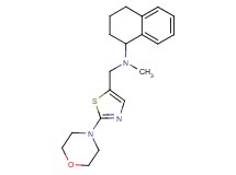 N-methyl-N-{[2-(4-morpholinyl)-1,3-thiazol-5-yl]methyl}-1,2,3,4-tetrahydro-1-naphthalenamine