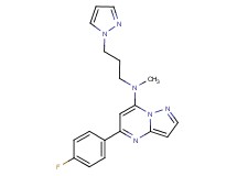 5-(4-fluorophenyl)-N-methyl-N-[3-(1H-pyrazol-1-yl)propyl]pyrazolo[1,5-a]pyrimidin-7-amine