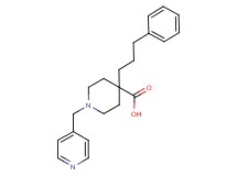 4-(3-phenylpropyl)-1-(pyridin-4-ylmethyl)piperidine-4-carboxylic acid