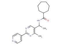 N-[1-(4-methyl-2-pyridin-4-ylpyrimidin-5-yl)ethyl]cycloheptanecarboxamide