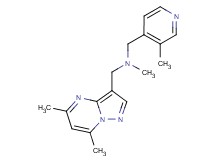 1-(5,7-dimethylpyrazolo[1,5-a]pyrimidin-3-yl)-N-methyl-N-[(3-methylpyridin-4-yl)methyl]methanamine