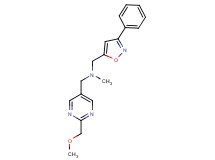 1-[2-(methoxymethyl)-5-pyrimidinyl]-N-methyl-N-[(3-phenyl-5-isoxazolyl)methyl]methanamine