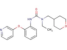N-ethyl-N'-[2-(pyridin-3-yloxy)phenyl]-N-(tetrahydro-2H-pyran-4-ylmethyl)urea