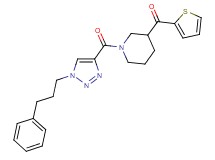 (1-{[1-(3-phenylpropyl)-1H-1,2,3-triazol-4-yl]carbonyl}-3-piperidinyl)(2-thienyl)methanone