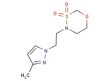 4-[2-(3-methyl-1H-pyrazol-1-yl)ethyl]-1,3,4-oxathiazinane 3,3-dioxide