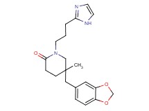 5-(1,3-benzodioxol-5-ylmethyl)-1-[3-(1H-imidazol-2-yl)propyl]-5-methylpiperidin-2-one