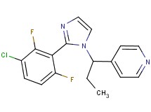 4-{1-[2-(3-chloro-2,6-difluorophenyl)-1H-imidazol-1-yl]propyl}pyridine