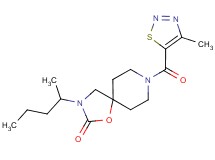 3-(1-methylbutyl)-8-[(4-methyl-1,2,3-thiadiazol-5-yl)carbonyl]-1-oxa-3,8-diazaspiro[4.5]decan-2-one