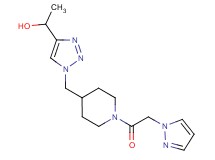 1-(1-{[1-(1H-pyrazol-1-ylacetyl)-4-piperidinyl]methyl}-1H-1,2,3-triazol-4-yl)ethanol
