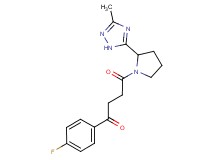 1-(4-fluorophenyl)-4-[2-(3-methyl-1H-1,2,4-triazol-5-yl)pyrrolidin-1-yl]-4-oxobutan-1-one