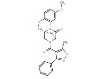 (1S*,4S*)-2-(2,5-dimethoxyphenyl)-5-[(5-methyl-3-phenyl-4-isoxazolyl)carbonyl]-2,5-diazabicyclo[2.2.1]heptan-3-one