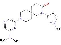 9-[6-(dimethylamino)pyrazin-2-yl]-2-(1-methylpyrrolidin-3-yl)-2,9-diazaspiro[5.5]undecan-3-one