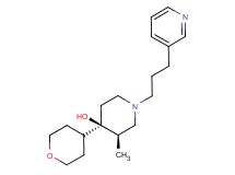 (3R*,4R*)-3-methyl-1-(3-pyridin-3-ylpropyl)-4-(tetrahydro-2H-pyran-4-yl)piperidin-4-ol