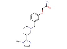2-(3-{[3-(1-methyl-1H-imidazol-2-yl)piperidin-1-yl]methyl}phenoxy)acetamide