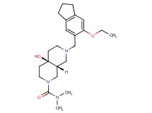 (4aR*,8aR*)-7-[(6-ethoxy-2,3-dihydro-1H-inden-5-yl)methyl]-4a-hydroxy-N,N-dimethyloctahydro-2,7-naphthyridine-2(1H)-carboxamide
