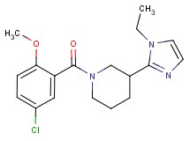 1-(5-chloro-2-methoxybenzoyl)-3-(1-ethyl-1H-imidazol-2-yl)piperidine
