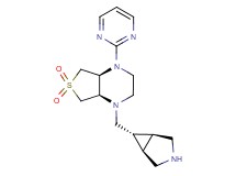 rel-(4aS,7aR)-1-[rel-(1R,5S,6r)-3-azabicyclo[3.1.0]hex-6-ylmethyl]-4-(2-pyrimidinyl)octahydrothieno[3,4-b]pyrazine 6,6-dioxide dihydrochloride